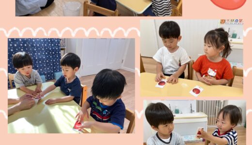 うさぎ組　食育「トマト」