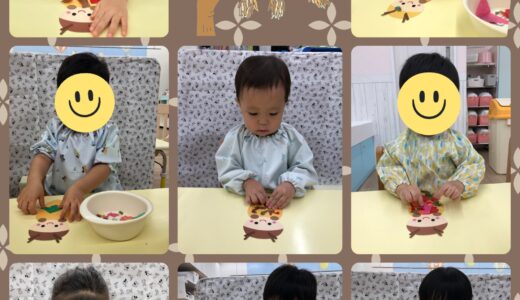 ひよこ・りす・うさぎ組☆壁面製作【みのむし】