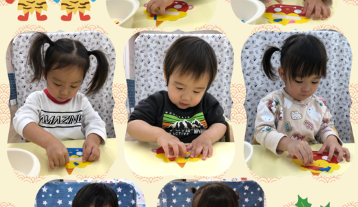 全クラス☆立体製作【鬼のお面】